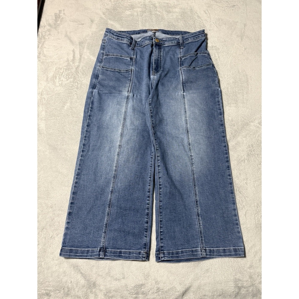 KUT From The Kloth Meg Fab Ab Womens 18W Wide Leg Jeans 37x26